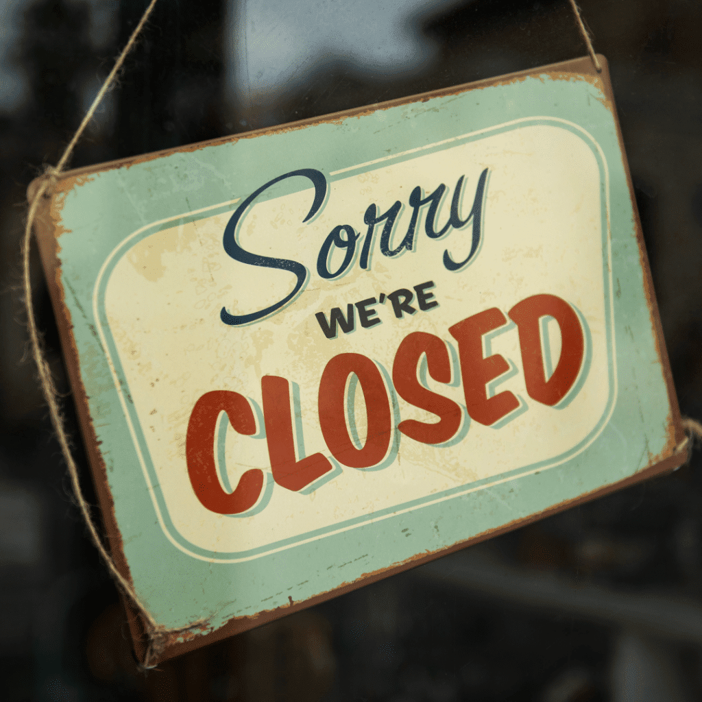 Closed Sign